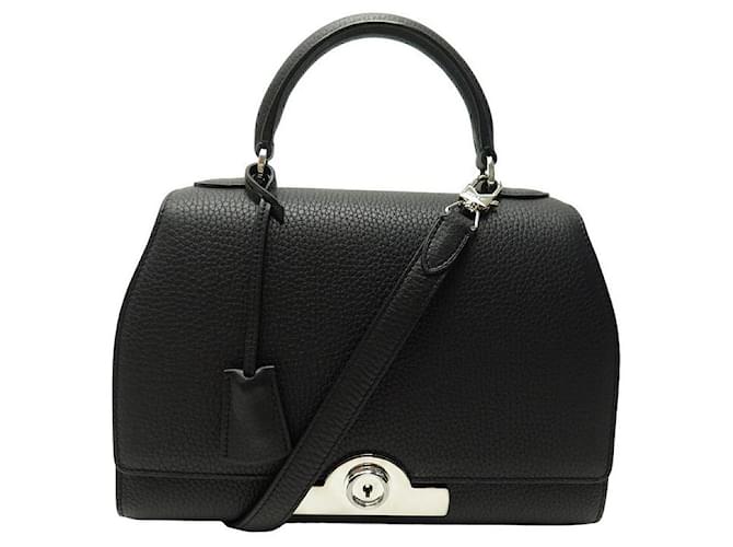 Autre Marque NEW MOYNAT PARIS REJANE BB BANDOULIERE HANDBAG NEW HAND BAG PURSE Black Leather  ref.1087520