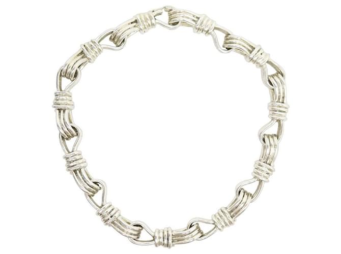 VINTAGE JEAN PAUL GAULTIER NECKLACE NECKLACE STERLING SILVER 925 359GR NECKLACE Silvery  ref.1087644