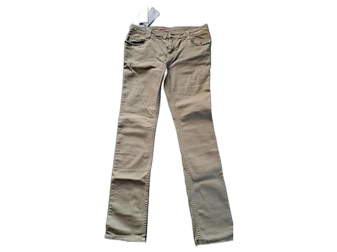 Zadig & Voltaire jeans Coton Kaki  ref.1087829