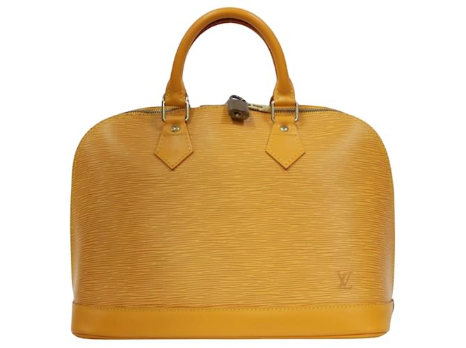 Louis Vuitton Alma Amarelo Couro  ref.1087837