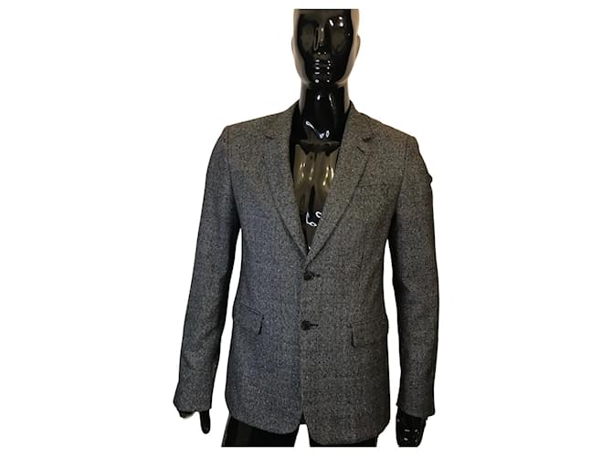 Sandro wool jacket Grey  ref.1087887