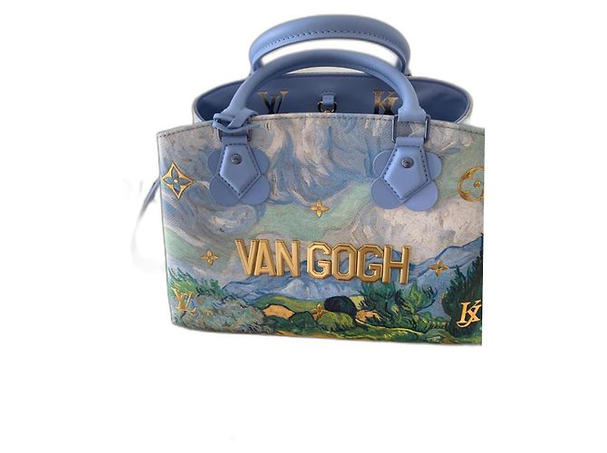 Louis Vuitton x Jeff Koons Montaigne MM Couro Lavanda