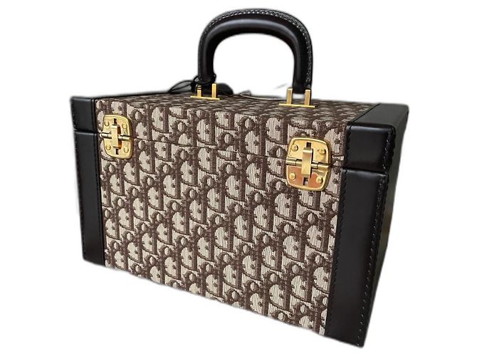 Estojo de vaidade Christian Dior Marrom Bege