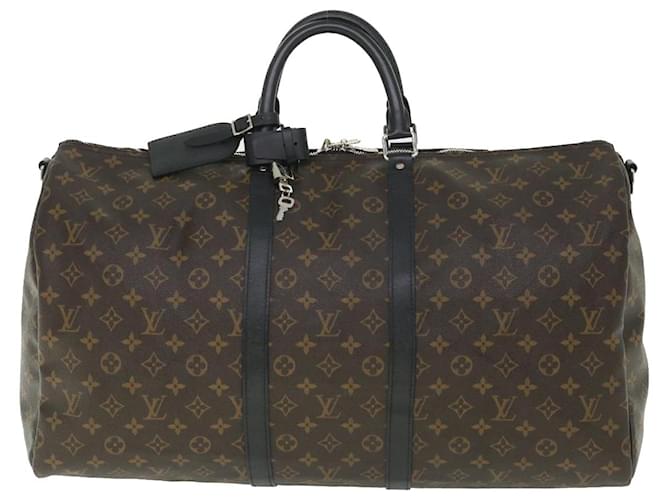 Louis Vuitton Keepall Bandouliere 55 Toile Marron  ref.1088032