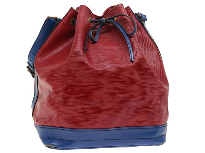 LOUIS VUITTON Epi Noe Shoulder Bag Bicolor Red Blue M44084 LV Auth 54645 Leather  ref.1088116