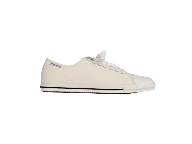 Palm Angels Low Top Canvas Sneakers White  ref.1088253