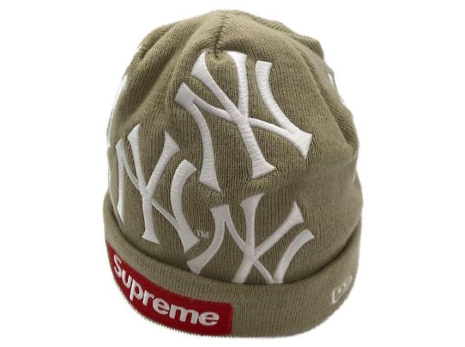 Supreme *** SUPRÊME × Nouvelle Ère (Suprême x Nouvelle ère)  Bonnet New Era Box Logo "Tan" Beige