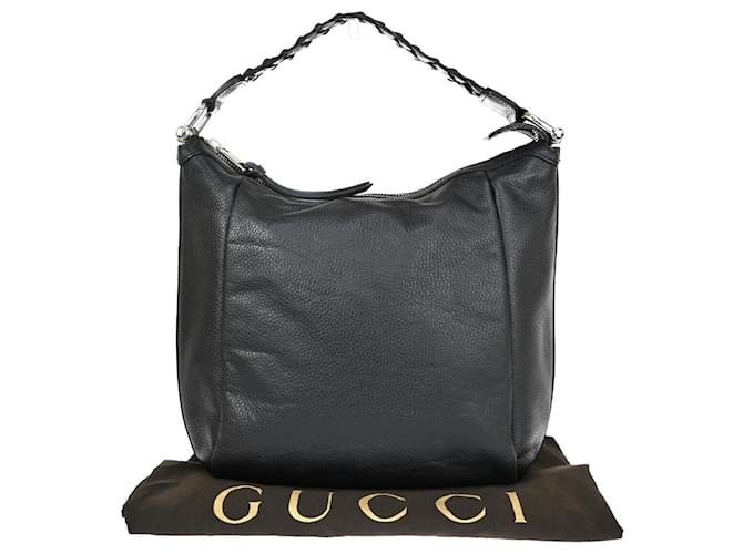 Gucci Bamboo Black Leather  ref.1088411
