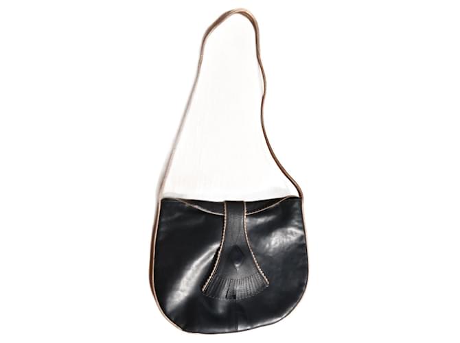 Charles Jourdan black shoulder bag Leather  ref.1088431
