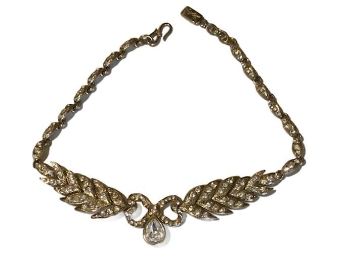 Yves Saint Laurent necklace Golden Metal  ref.1088436