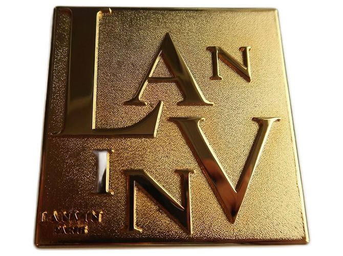 Espelho de bolsa Lanvin dourado Gold hardware