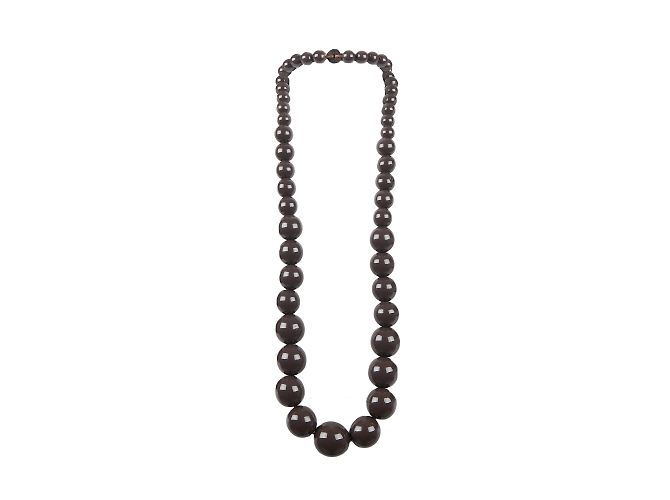 Autre Marque Collar de cuentas de madera Nathalie Costes Castaño