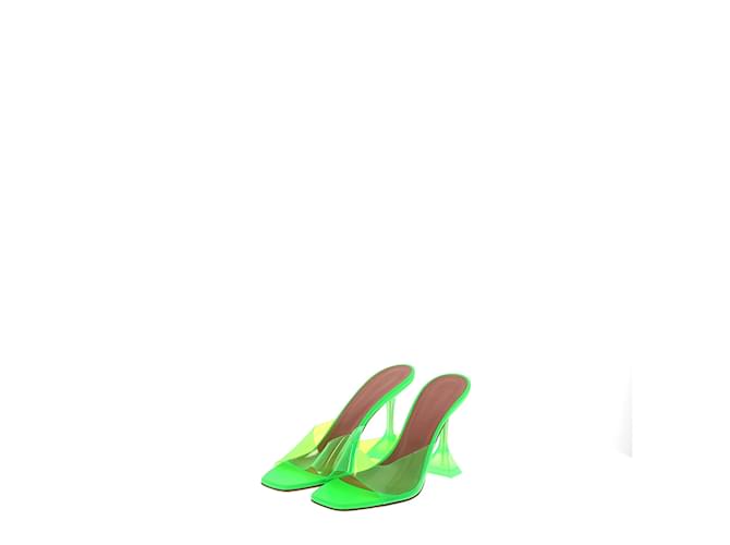 AMINA MUADDI  Sandals T.eu 38.5 plastic Green  ref.1088851