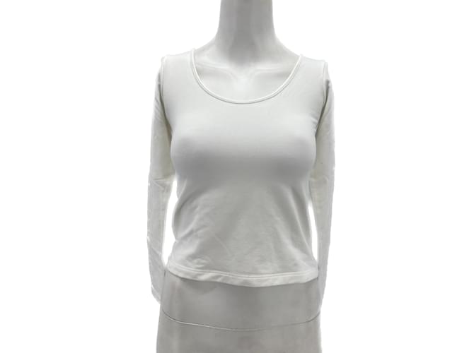 Autre Marque SPRWMN Top T.Cotone S internazionale Bianco  ref.1088853