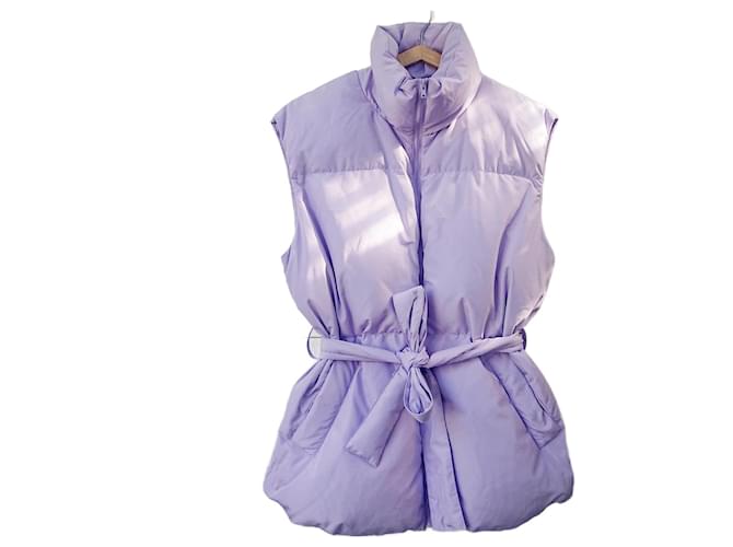 & Other Stories Owersize down vest Purple Polyester  ref.1088894