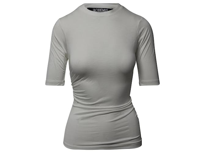T-Shirt Jacquemus Le Souk en Lyocell Blanc  ref.1089187