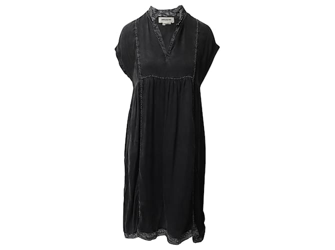 Zadig & Voltaire Rastana-Kleid aus schwarzem Lyocell  ref.1089191