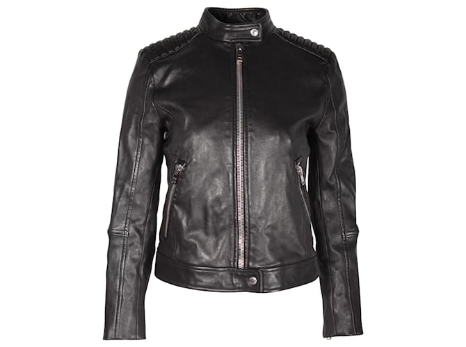 Prada Biker Jacket in Black Leather  ref.1089220