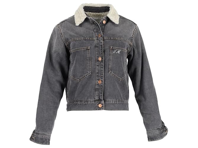 Isabel Marant Etoile 'Endless' Detail Jacket in Grey Denim  ref.1089250