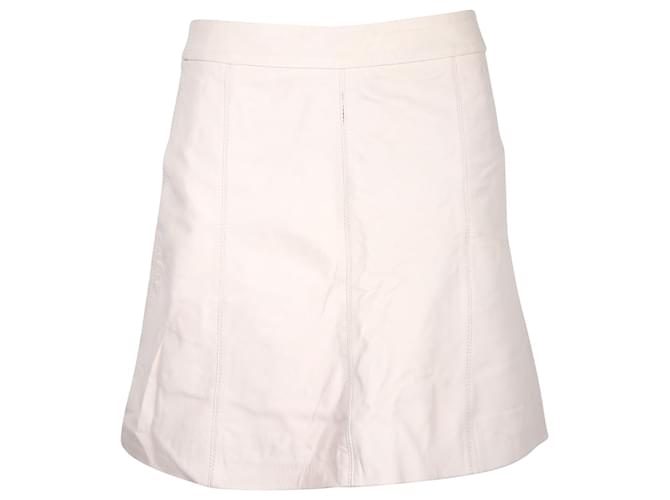 Marc by Marc Jacobs Mini Skirt in White Leather Cream  ref.1089286