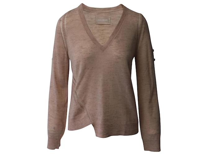 Zadig & Voltaire Rilby Sweater in Pink Cotton  ref.1089304