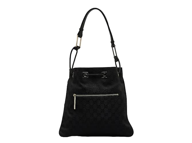 Gucci GG Canvas Shoulder Bag 001 4021 Black Cloth  ref.1089339