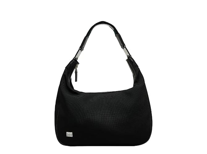 Gucci Canvas Shoulder Bag 145757 Black Cloth  ref.1089356