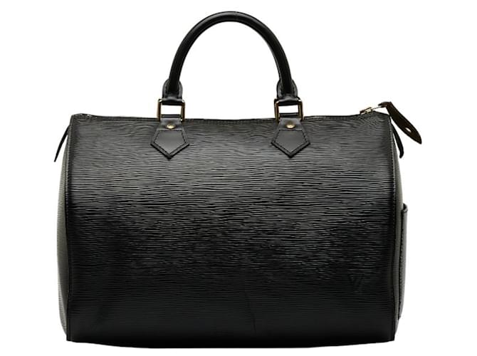 Louis Vuitton Speedy 30 Black Leather  ref.1089552