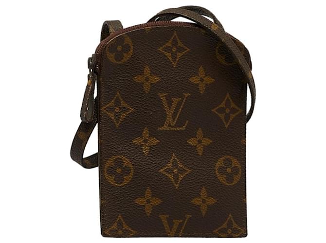 Louis Vuitton Pochette secret Brown Cloth  ref.1089564
