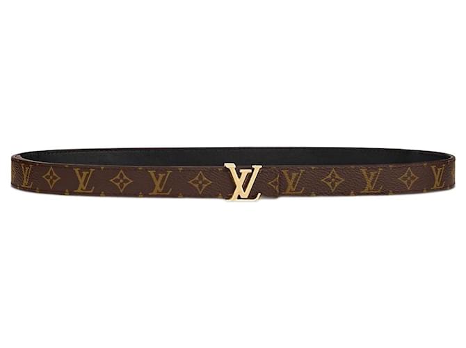 Louis Vuitton Iconique LV 25ceinture réversible mm Cuir Noir  ref.1089604
