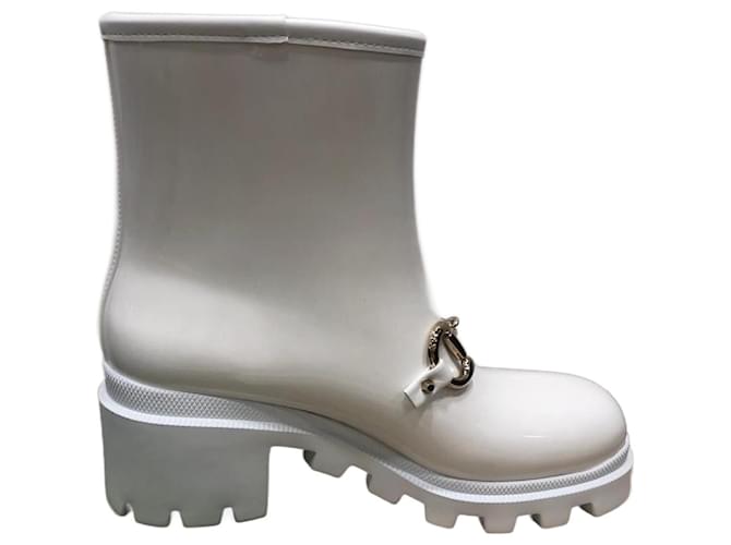 Gucci boots White Plastic  ref.1089623