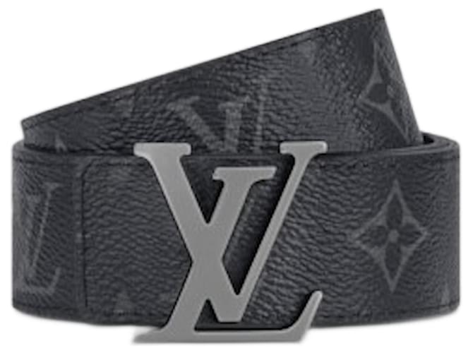 Louis Vuitton LV Initiales 35cinturón reversible mm Negro  ref.1089632