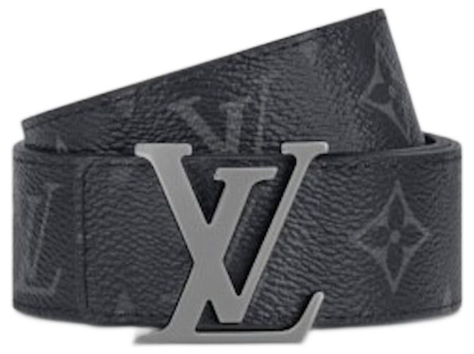 Louis Vuitton LV-Initialen 35mm Wendegürtel Schwarz