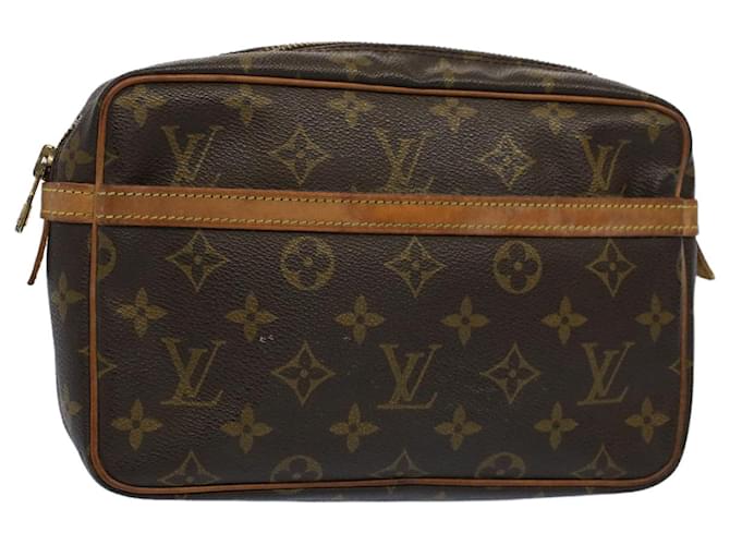 Louis Vuitton Monogram Compiegne 23 Pochette M51847 LV Auth em5056 Monogramma Tela  ref.1089686