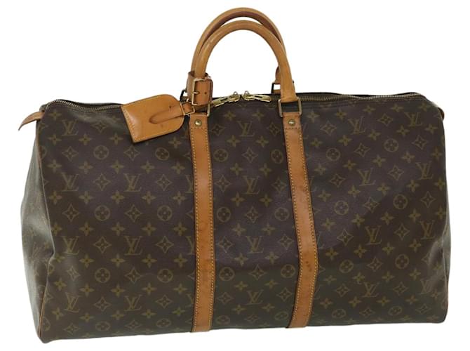 Louis Vuitton-Monogramm Keepall 55 Boston Bag M.41424 LV Auth 55641 Leinwand  ref.1089737
