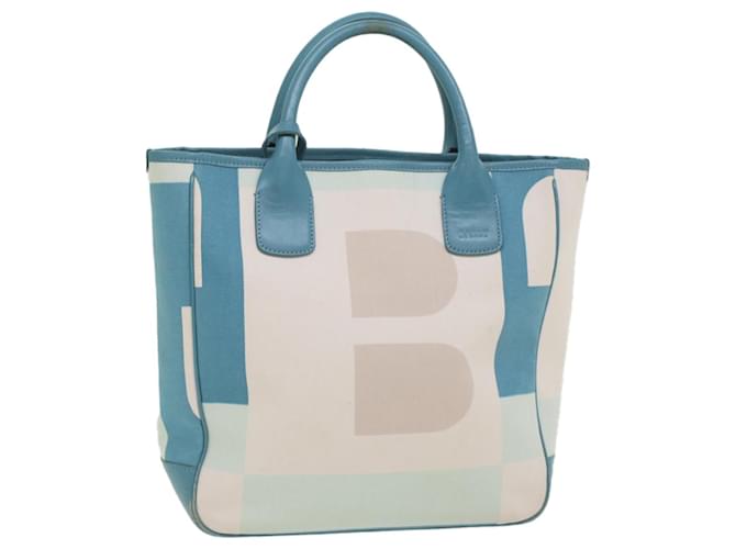 BALLY Tote Bag Canvas Light Blue Auth ac2233 Cloth  ref.1089764
