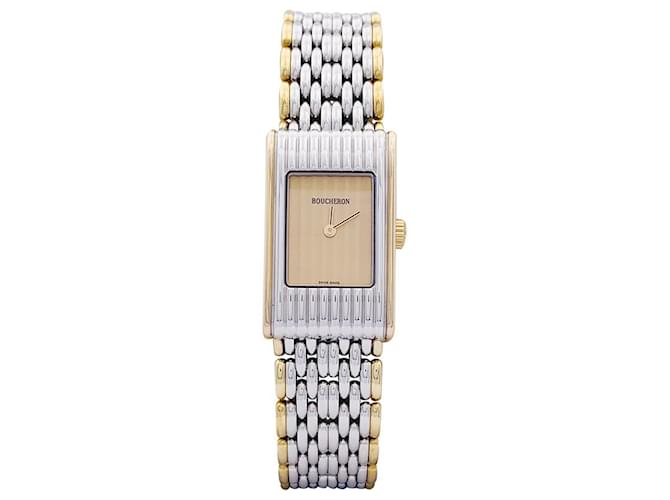 Boucheron Watch, "Reflection", steel and yellow gold.  ref.1089819