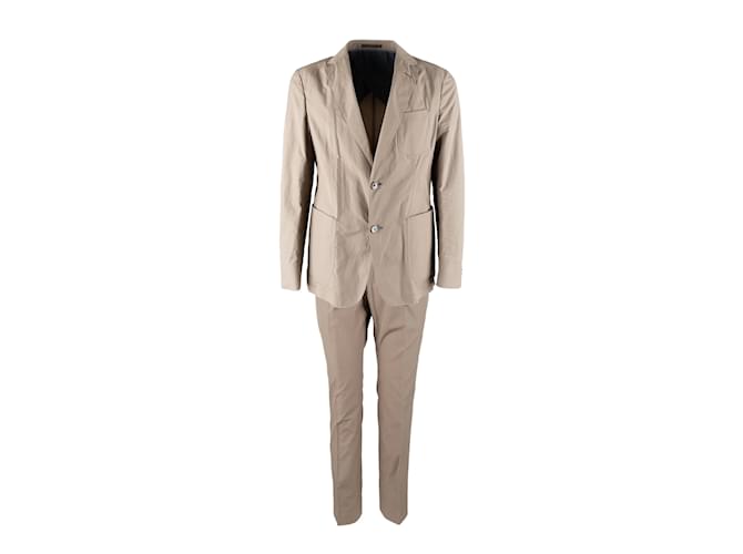 Autre Marque Z Zegna Baumwollanzug Beige Baumwolle  ref.1089825