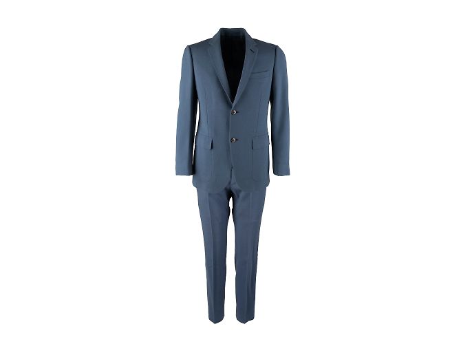 Terno azul de lã Gucci