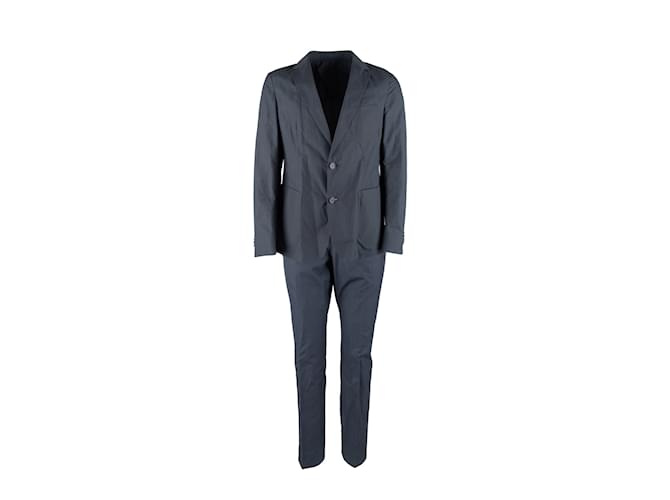 Autre Marque Z Zegna Cotton Suit Grey  ref.1089827
