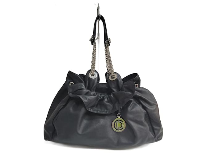 Dior Handbags Black Leather  ref.1089856