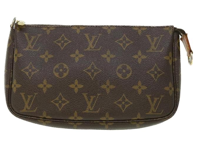 Louis Vuitton Pochette Accessoires Marrom Lona  ref.1090005