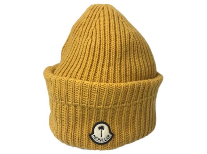 ***MONCLER (MONCLER)  8 Palm Angels Knit Hat Yellow