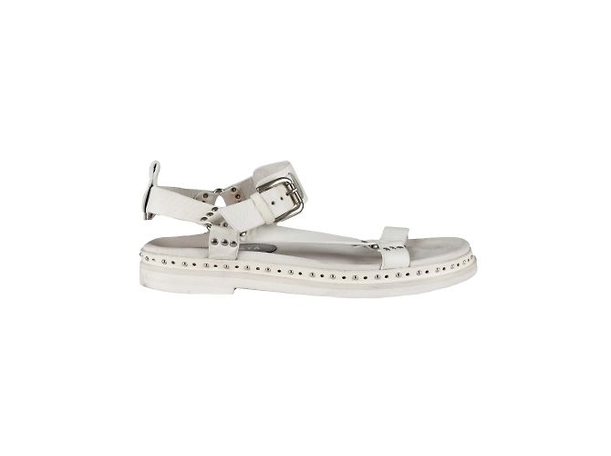 Autre Marque Premiata Studded Strap Sandals White