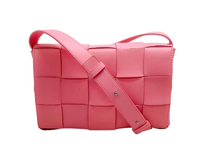 Bottega Veneta Pink Intrecciato Leather Crossbody Bag  ref.1090160