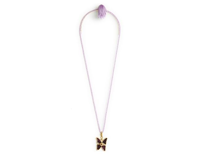 Yves Saint Laurent Golden Butterfly pendant Doré 