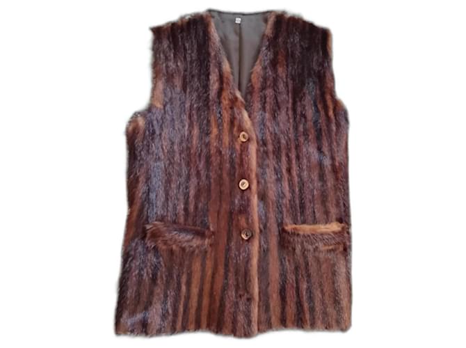 Autre Marque Coats, Outerwear Brown Fur  ref.1090213