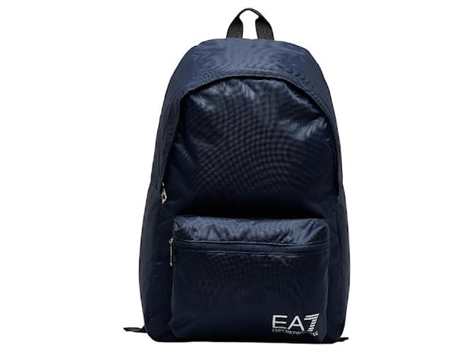 Armani EA7 Nylon Train Prime Backpack 275659 CC731 Blue Cloth  ref.1090254