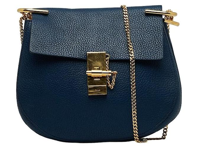 Chloé Leather Medium Drew Shoulder Bag Black  ref.1090261