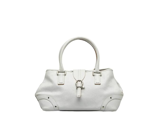 Burberry Leather Handbag White Pony-style calfskin  ref.1090335